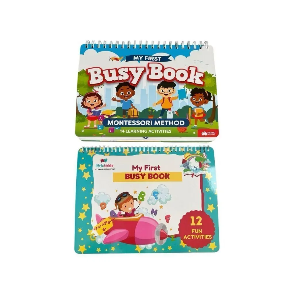 My First Busy Book Montessori Toddler Kids Learning Education Activity Toy Gift